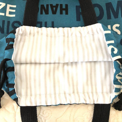 ロゴ　入園入学グッズ　３点セット　ハンドメイド　手提げ袋　シューズ袋　お着替え袋 12枚目の画像