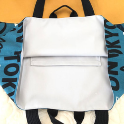 ロゴ　入園入学グッズ　３点セット　ハンドメイド　手提げ袋　シューズ袋　お着替え袋 10枚目の画像
