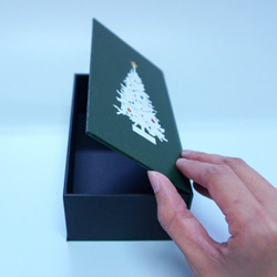 横開きギフトボックス(クリスマスツリー) 3枚目の画像