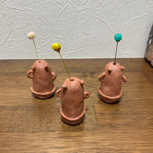 小さなカピバラさん埴輪（ひとつ）陶土 その他置物 カピブル工房