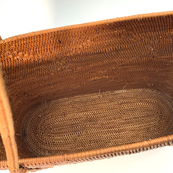【アタの手作りカゴバッグ】インドネシア・バリ島の手作り 5枚目の画像