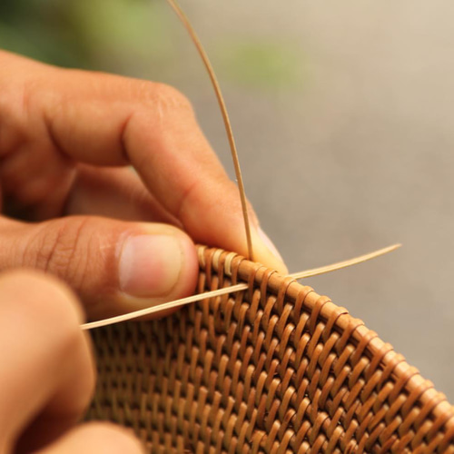 アタの手作りカゴバッグ】インドネシア・バリ島の手作り かご