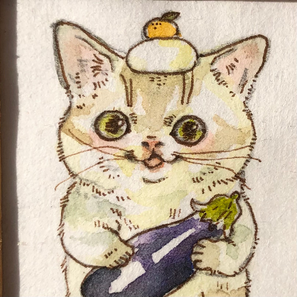 猫のちっちゃな原画　お正月　02 2枚目の画像