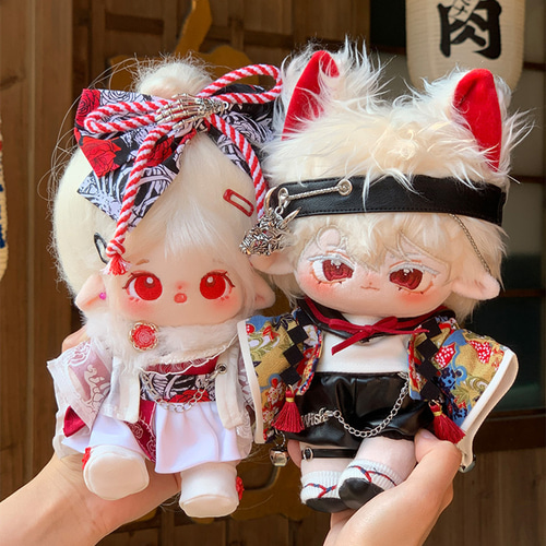 20cm着せ替えぬいぐるみ服 バラ骨姫セット 着せ替え人形