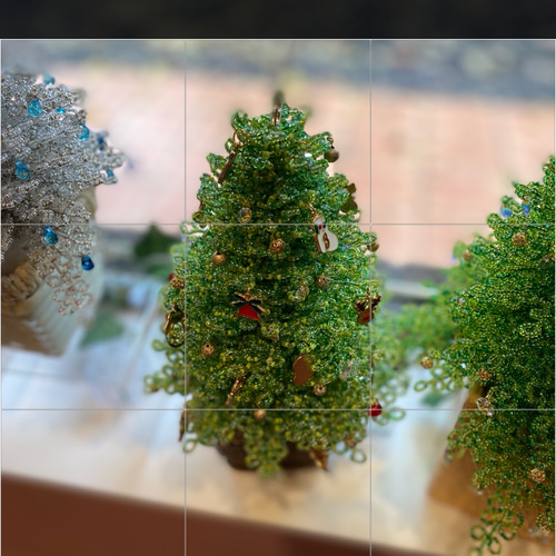 専用 アンティーク ガラスビーズのクリスマスツリー 専用 アンティーク ガラスビーズのクリスマスツリー 小さなライト