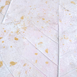 ピンクゴールド｜菩提樹の葉アート 5枚目の画像