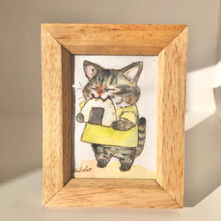 猫イラスト「ハッチ2」（原画） イラスト 安部円子 通販