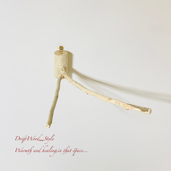 流木インテリア Y字流木枝を使った大サイズの小鳥の止まり木 インコの壁掛けパーチ ピン止めタイプ ビス止め変更可 N56 6枚目の画像