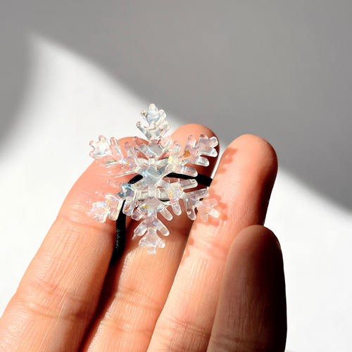 結晶ヘアゴム / レジン / 雪 ヘアゴム 華昇 優羽 通販 16987058