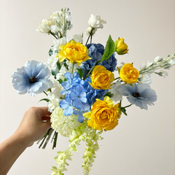 Wedding bouquet -S- ナチュラルブルー　【レンタルブーケ　3泊4日】 6枚目の画像