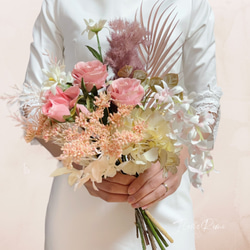 Wedding bouquet -S- くすみカラー 【レンタルブーケ　3泊4日】 1枚目の画像