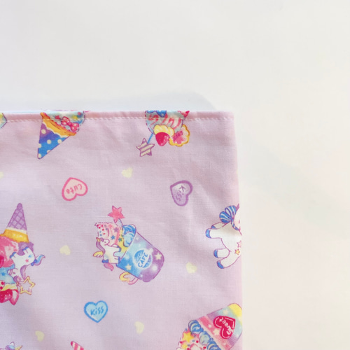 入園入学【レッスンバック】ユニコーン×パープル むらさき ストライプ