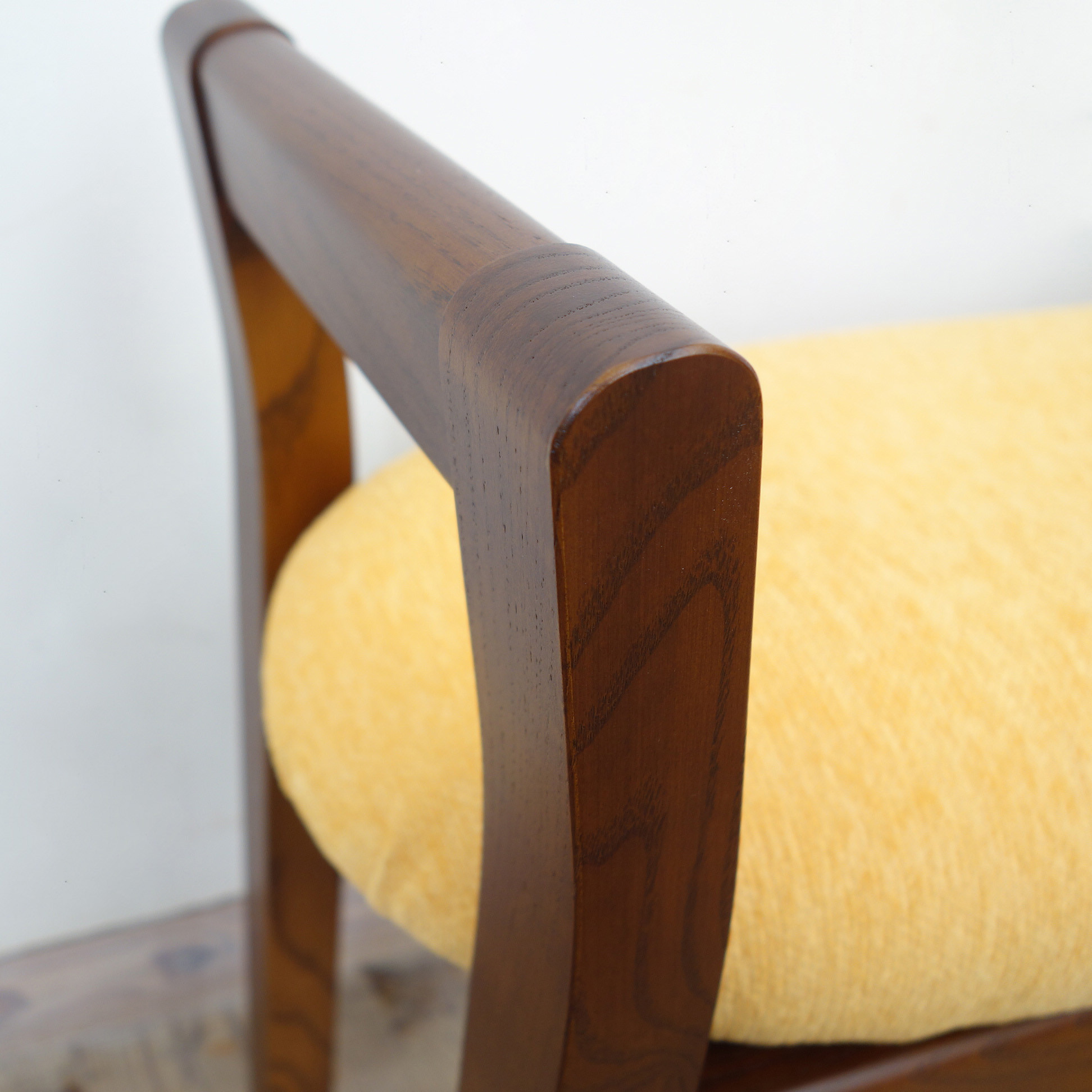 玄関スツール ダブルアーム 収納付 (BR×ANイエロー)