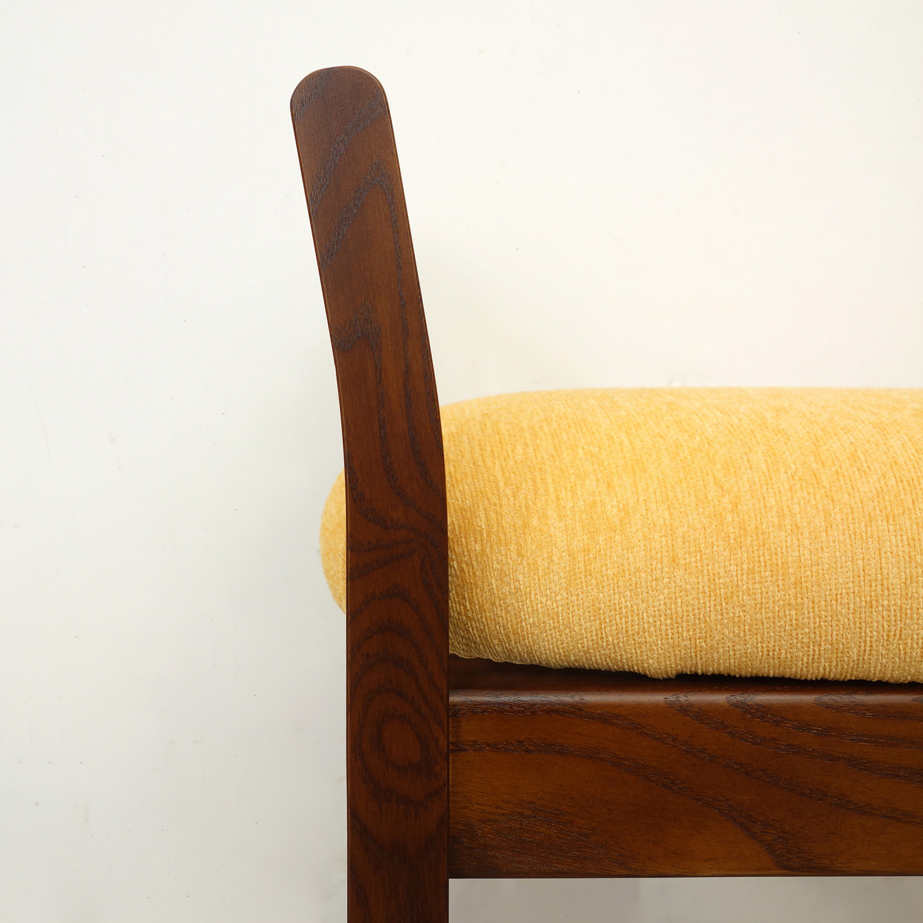 玄関スツール ダブルアーム 収納付 (BR×ANイエロー)