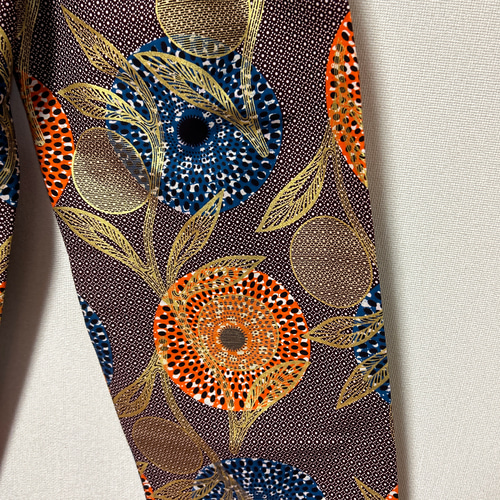 アフリカン ギャザーパンツ♪ アフリカプリント アフリカ布 アフリカ  