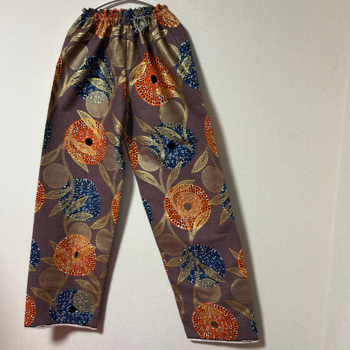 アフリカン ギャザーパンツ♪ アフリカプリント アフリカ布 アフリカ  