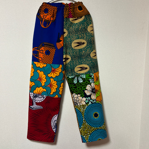 アフリカン ギャザーパンツ♪ アフリカプリント アフリカ布 アフリカ  