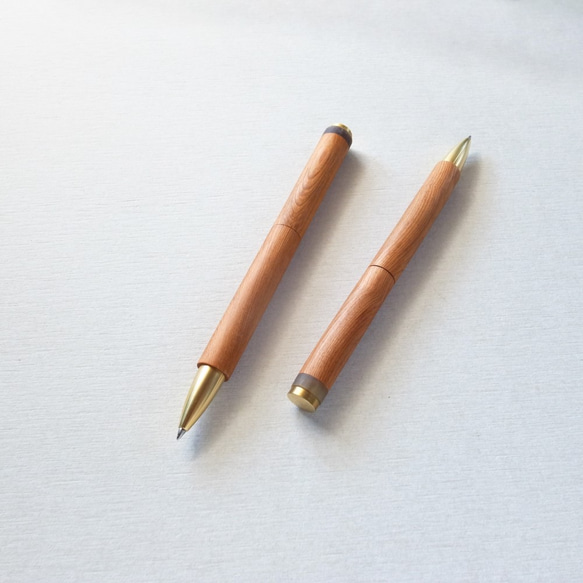 ■【ワケありな逸品】【creema限定】 《1》GO SLOW PEN ーYAKU SUGIー〔屋久杉と真鍮の文具〕 10枚目の画像