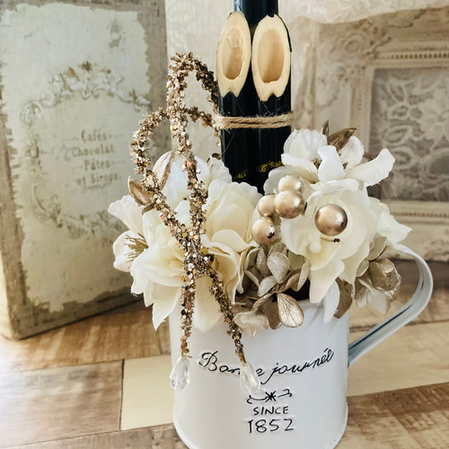 門松 白 特大 ゴールド ニュアンスパープル 正月 Francfranc 248 門松