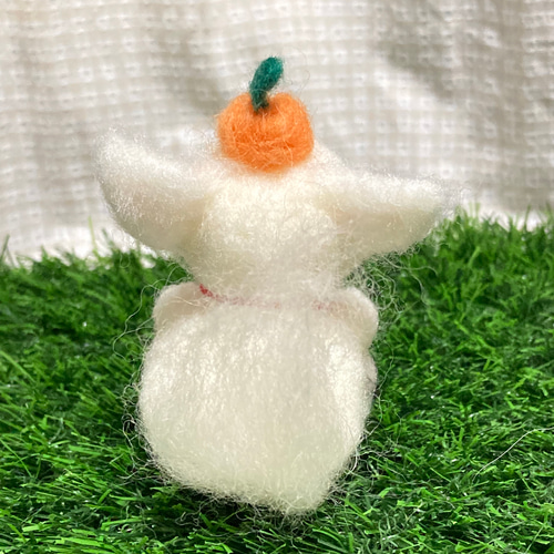 チワワ 白チワワ 羊毛フェルトチワワ お正月 羊毛フェルト doglover