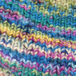 手編みウールスカーフ/ニットスカーフ/かぎ針編みストライプスカーフ/手編みスカーフ - Caixia グラデーション ボヘミアン 10枚目の画像