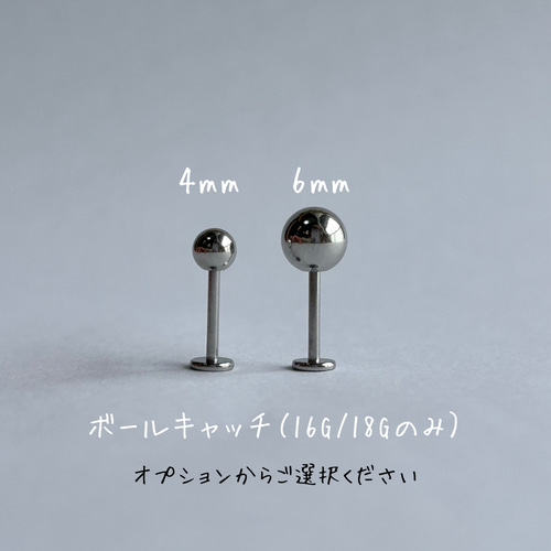 銀世界 〉ピアス イヤリング ボディピアス 16G/18G サージカル