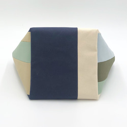 《1点のみ》大人のための帆布トート【マルチカラーネイビー系】 7枚目の画像