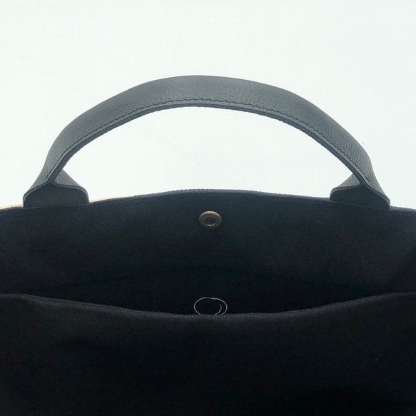 《1点のみ》大人のための帆布トート【マルチカラーネイビー系】 6枚目の画像