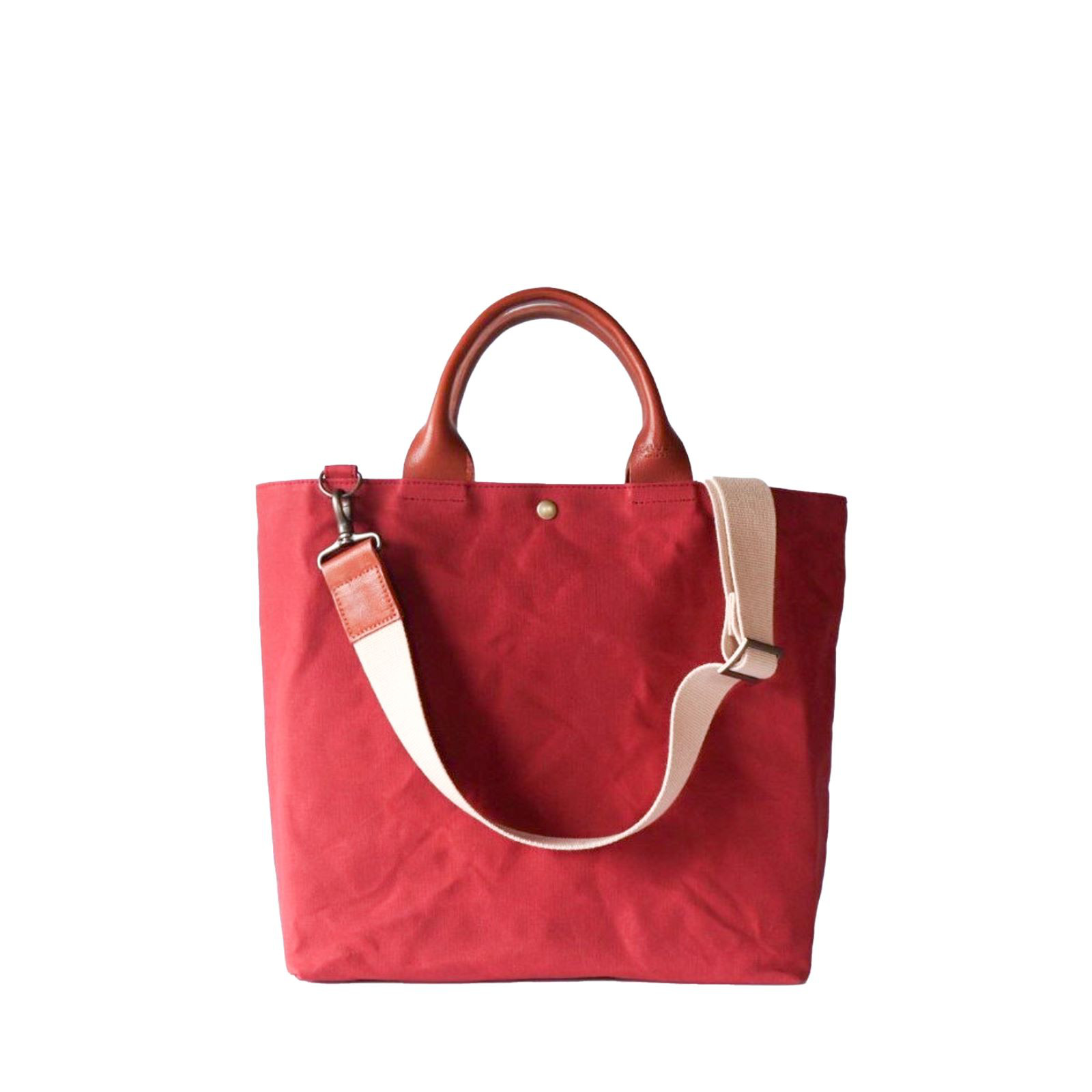 帆布2wayトールトート(SH4#レンガ)｜軽くて丈夫｜中も外も防水