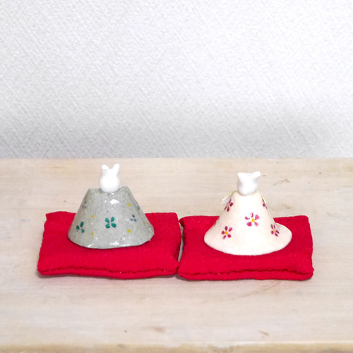 陶器の小さなお雛様 ~ うさぎ雛 ひな人形・雛飾り ひよこ窯 陶器の小さなお雛様 ~ うさぎ雛 ひな人形・雛飾り ひよこ窯