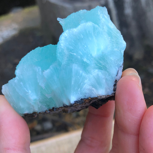 ブルーアラゴナイト Mermaid 中国雲南省産 15g/鉱物・結晶原石