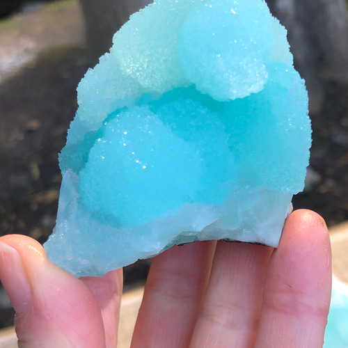 ブルーアラゴナイト☆原石☆ソーダのような美しい水色！ その他