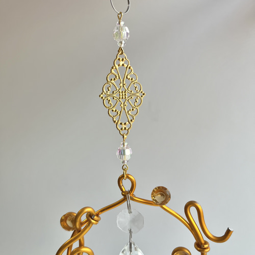 音符モチーフのサンキャッチャー オーナメント ドロップモチーフ 風水