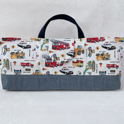 専用ページ♡はたらくのりもの♡7点 レッスンバッグ 上履き入れ 着替え袋 給食袋 はたらくくるま♡入園5点セット レッスンバッグ 上履き入れ