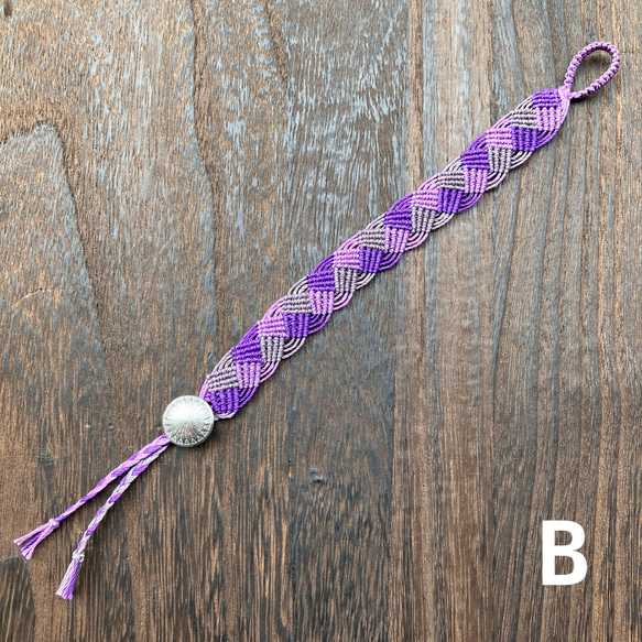 Adjustable Macrame Bracelet  / ユニセックスマクラメブレスレット 12枚目の画像