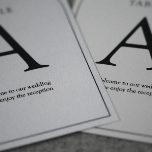 テーブルナンバー 結婚式 披露宴 ウェディング ブライダル ペーパー