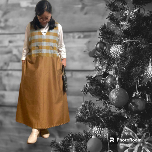 ミナペルホネンちょうちょ使い 2way ジャンパースカート ワンピース m