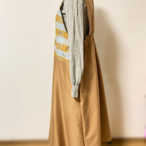 ミナペルホネンちょうちょ使い 2way ジャンパースカート ワンピース m