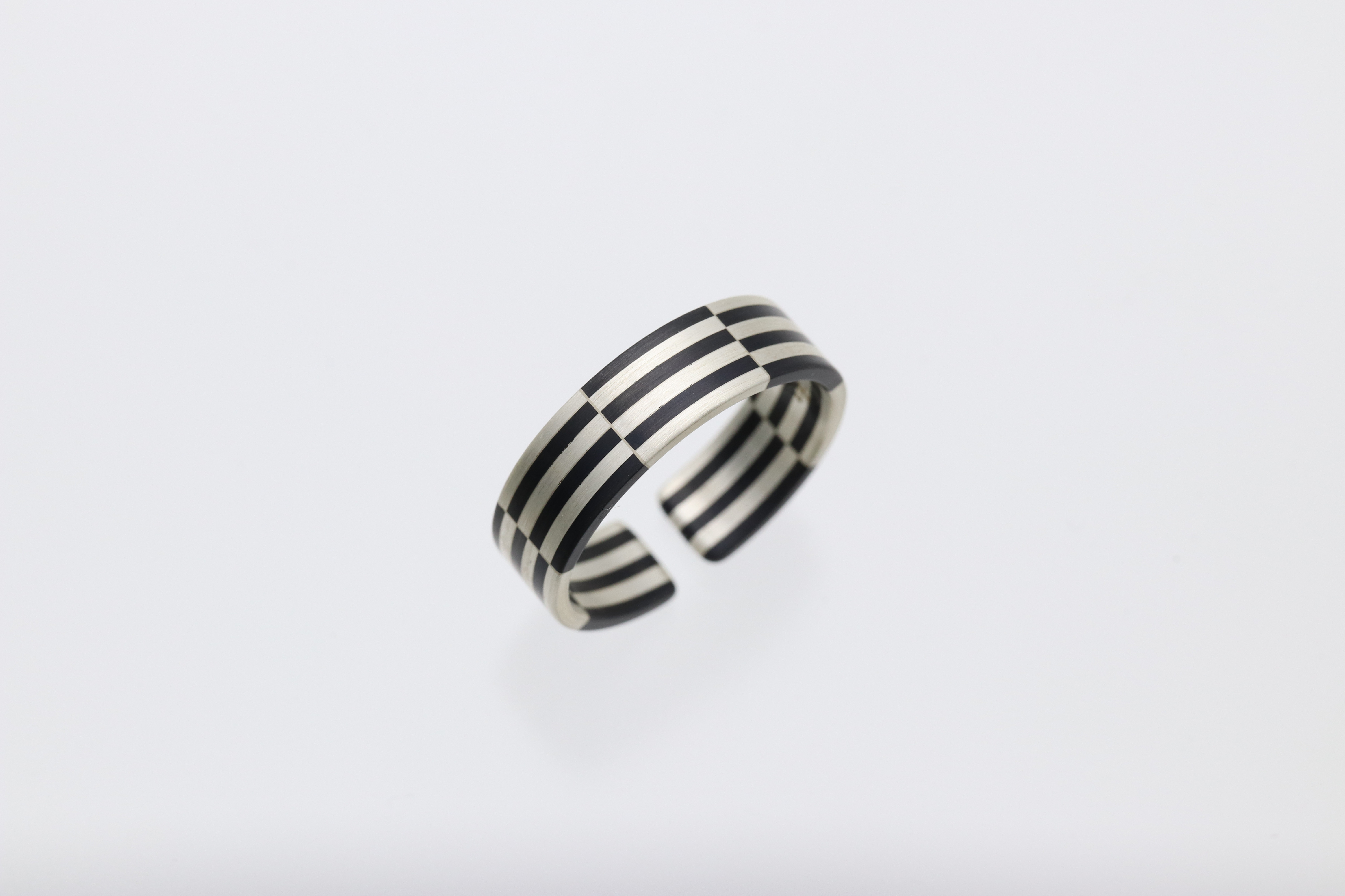 色金リング 赤銅✕銀 フリーサイズ