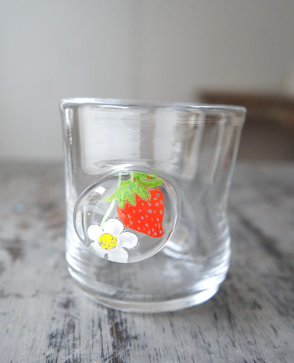 おきにいりこっぷ[いちご×クリア]土井朋子 strawberry glass 2枚目の画像