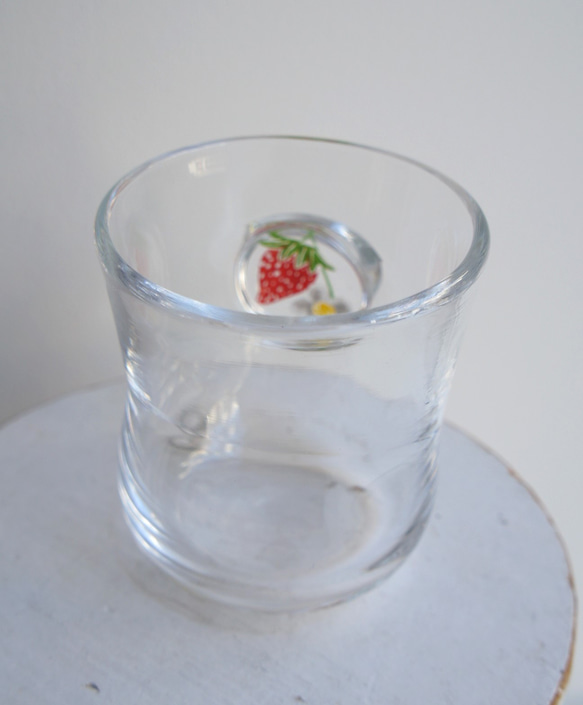 おきにいりこっぷ[いちご×クリア]土井朋子 strawberry glass 4枚目の画像