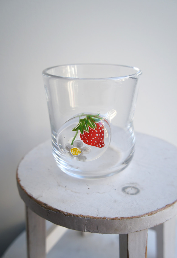 おきにいりこっぷ[いちご×クリア]土井朋子 strawberry glass 1枚目の画像