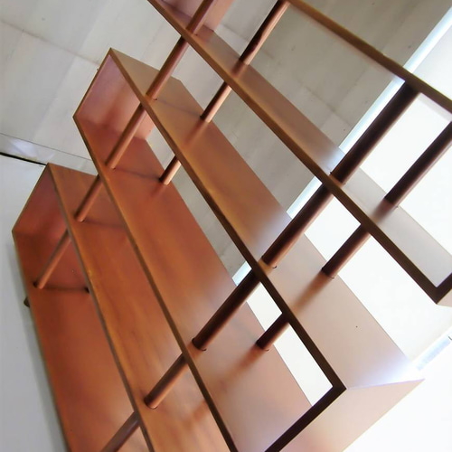 □ RETRO 男前 / 60'デザイン・BIG チーク シェルフ □ 棚・シェルフ