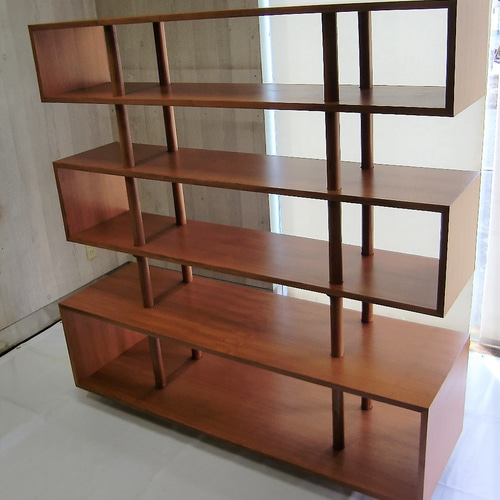 □ RETRO 男前 / 60'デザイン・BIG チーク シェルフ □ 棚・シェルフ