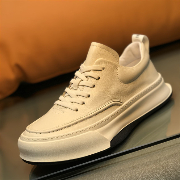 メンズ本革の板靴英倫風厚底スポーツカジュアル靴 2カラー·サイズ調整無料  20-1243 12枚目の画像