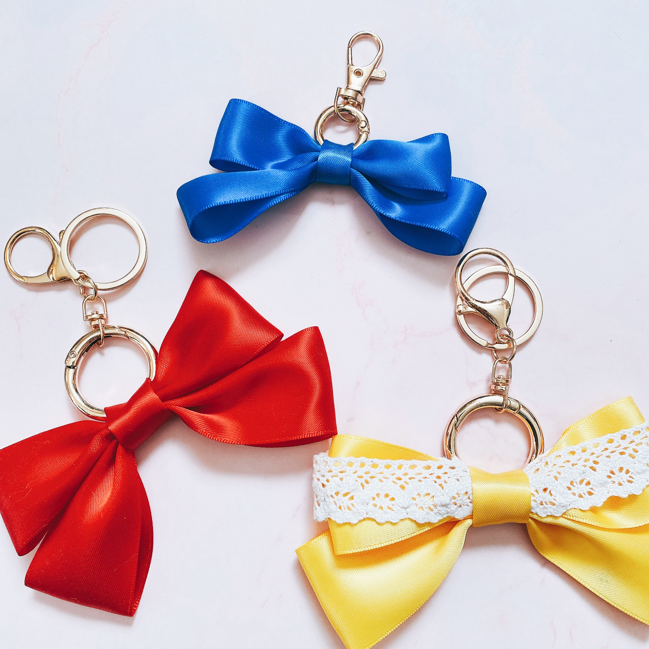 オーダーページ ぷっくりリボンキーホルダー