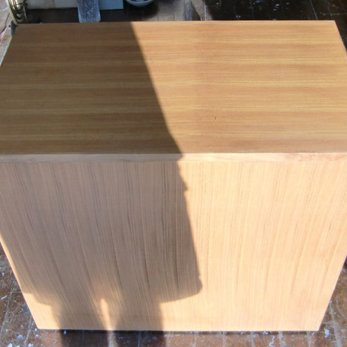 □ RETRO チーク L型 カウンター モダン / 4分割SET □