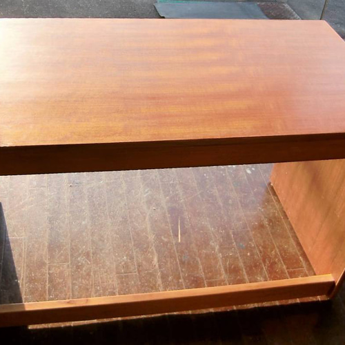 □ RETRO チーク L型 カウンター モダン / 4分割SET □ その他家具