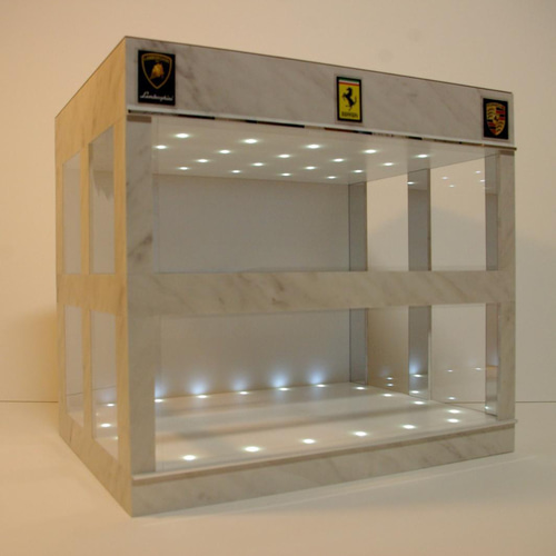 1/18.1/24展示可・大理石基調2・ディスプレーBOX・ネオジオラマ 1/18.1/24展示可・大理石基調2・ディスプレーBOX・ネオジオラマ