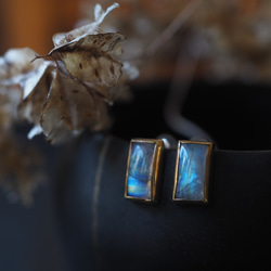 white labradorite brass pierce (kau) 10枚目の画像